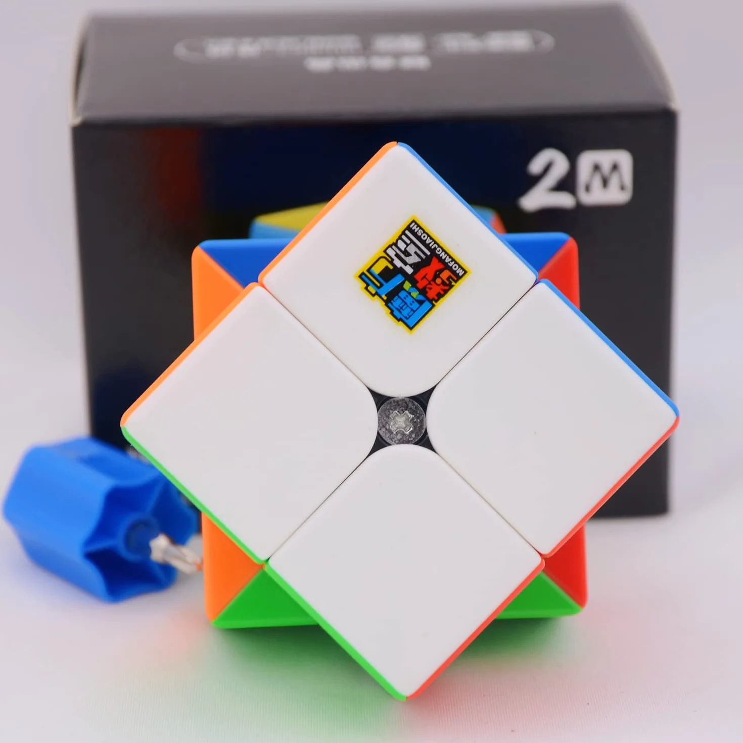 Bukefuno Moyu Meilong 2 x 2 m Cubo magico magnetico senza adesivi MoFang JiaoShi Meilong 2 x 2 m cubo magico puzzle