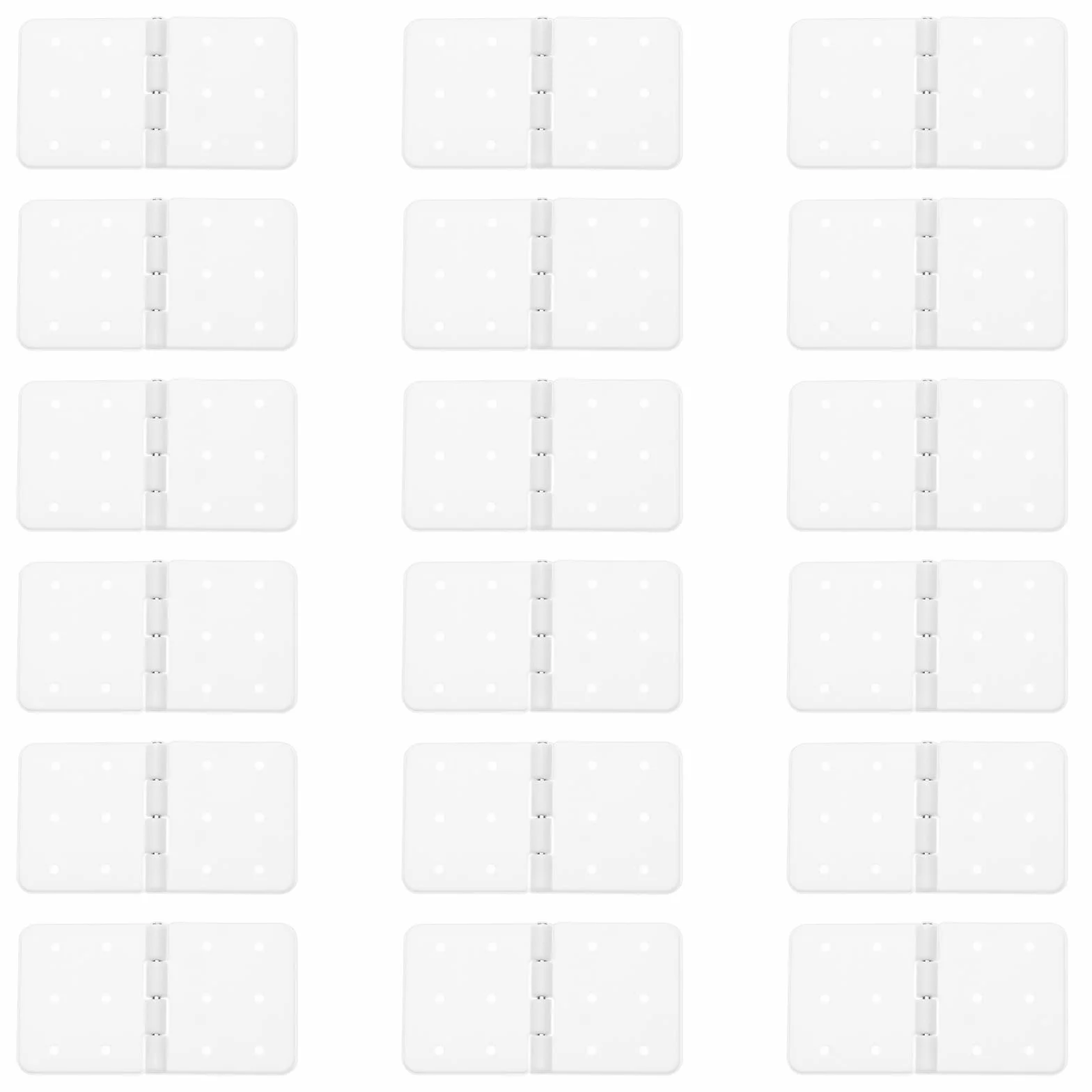30PCS RC Airplane Cerniere 36x20mm rettangolari pieghevoli in plastica appuntate cerniere per fai da te RC aeroplano parti di ricambio bianco