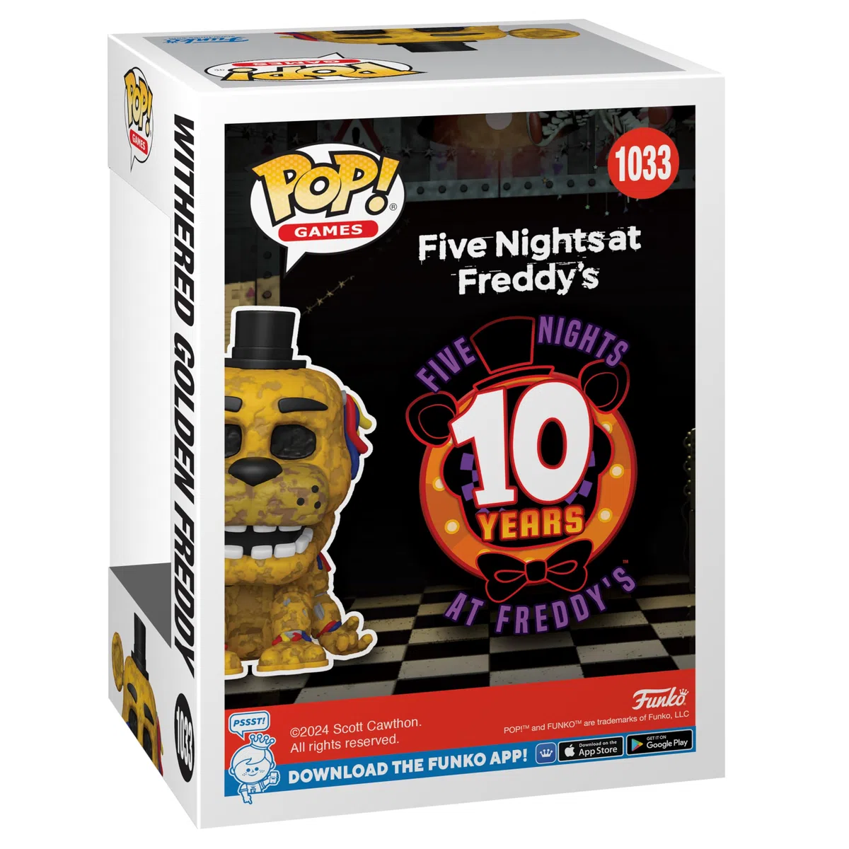 Funko Pop! Games: Five Nights At Golden Freddy's (FNAF) - Withered Gldn Frdy - Five Nights At Freddy's - Figura in Vinile da Collezione - Idea Regalo - Merchandising Ufficiale - Video Games Fans