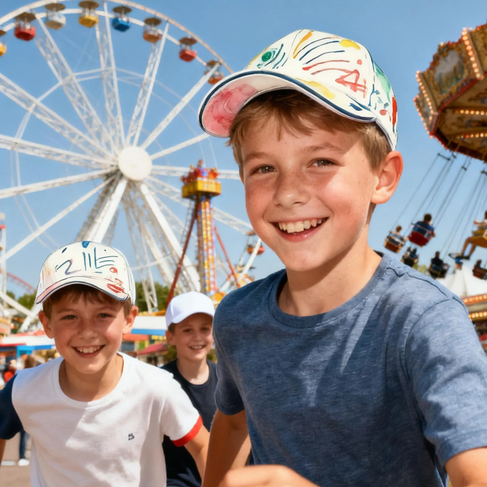 10 Pezzi Berretto Graffiti, Cappellini Baseball per Compleanno Bambini, Set Fai da Te Bambini, Berretti per Compleanno Bambini da Dipingere, Set Cappellini Baseball Fai da Te Bambini, Bianco