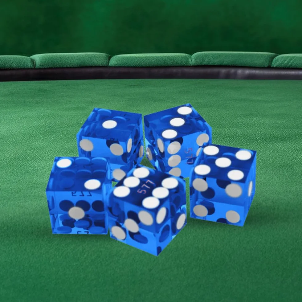 Trademark Poker, Set Dadi da Casinò da 19 mm, in Serie, Grado A