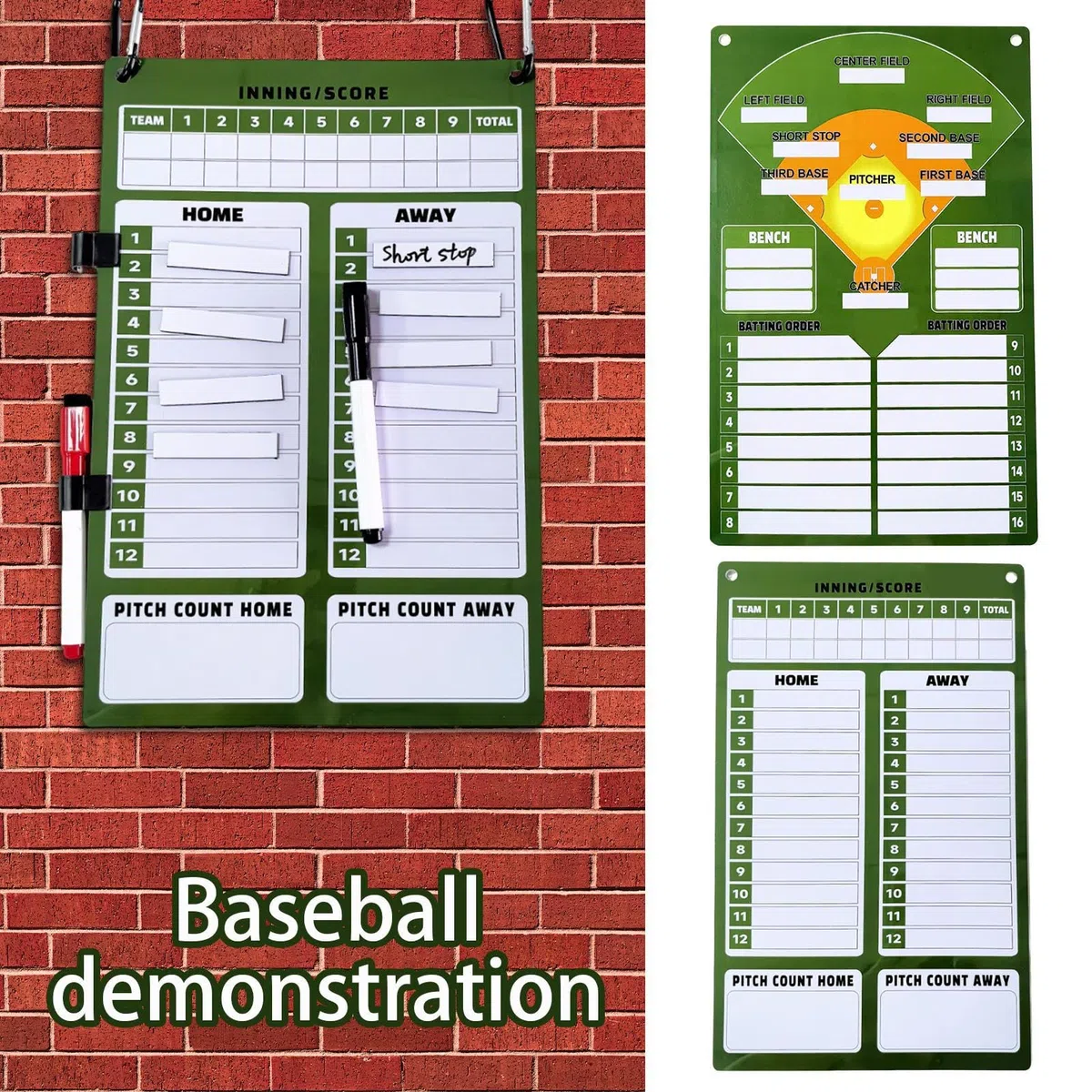 Board di baseball | Scheda di formazione da baseball magnetico | Attrezzatura da allenamento per softball | Dugout Softball Coaches Attrezzatura da allenamento di baseball per accessori
