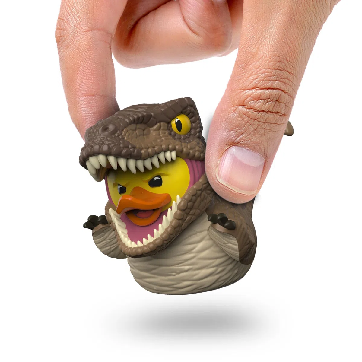 TUBBZ Mini: Jurassic Park - Velociraptor Mini Anatra Cosplay In Vinile da Collezione