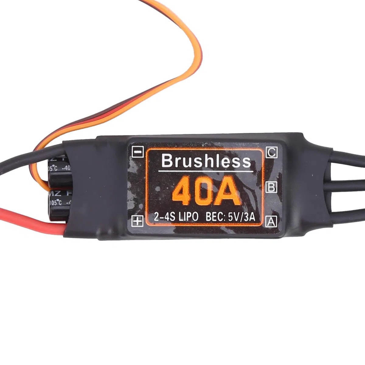 WANGCL 40A Brushless ESC con connettore XT60 Brushless Motor Controller di velocità elettrico BEC Uscita: 5V/3A per RC Car Monster Truck Crawler Truck Drone