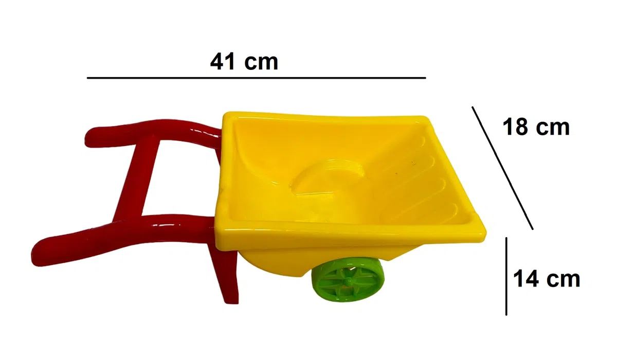 Carriola Giocattolo Con Set Da Mare Cariola Mare Bambini Con Paletta Rastrello Imbuto Setaccio Innaffiatoio e 8 Formine Carriola Mare Per Bambini Piccoli Carriola Spiaggia Plastica Gioco Estivo Estate