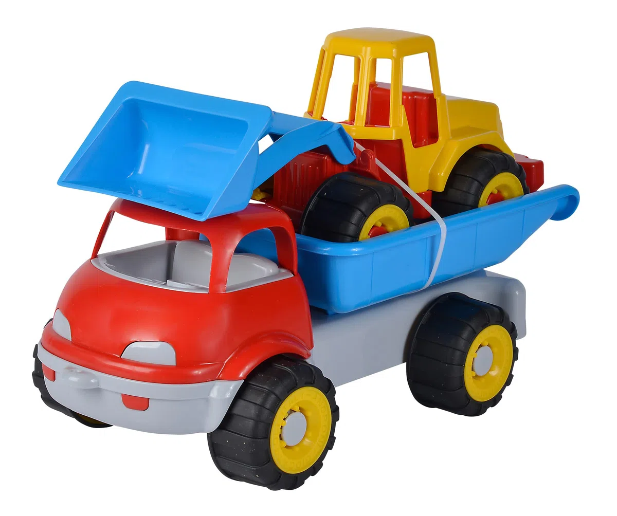 Camion ribaltabile con escavatore, giocattolo di sabbia, 29 cm/36 cm, materiale morbido, a partire da 10 mesi