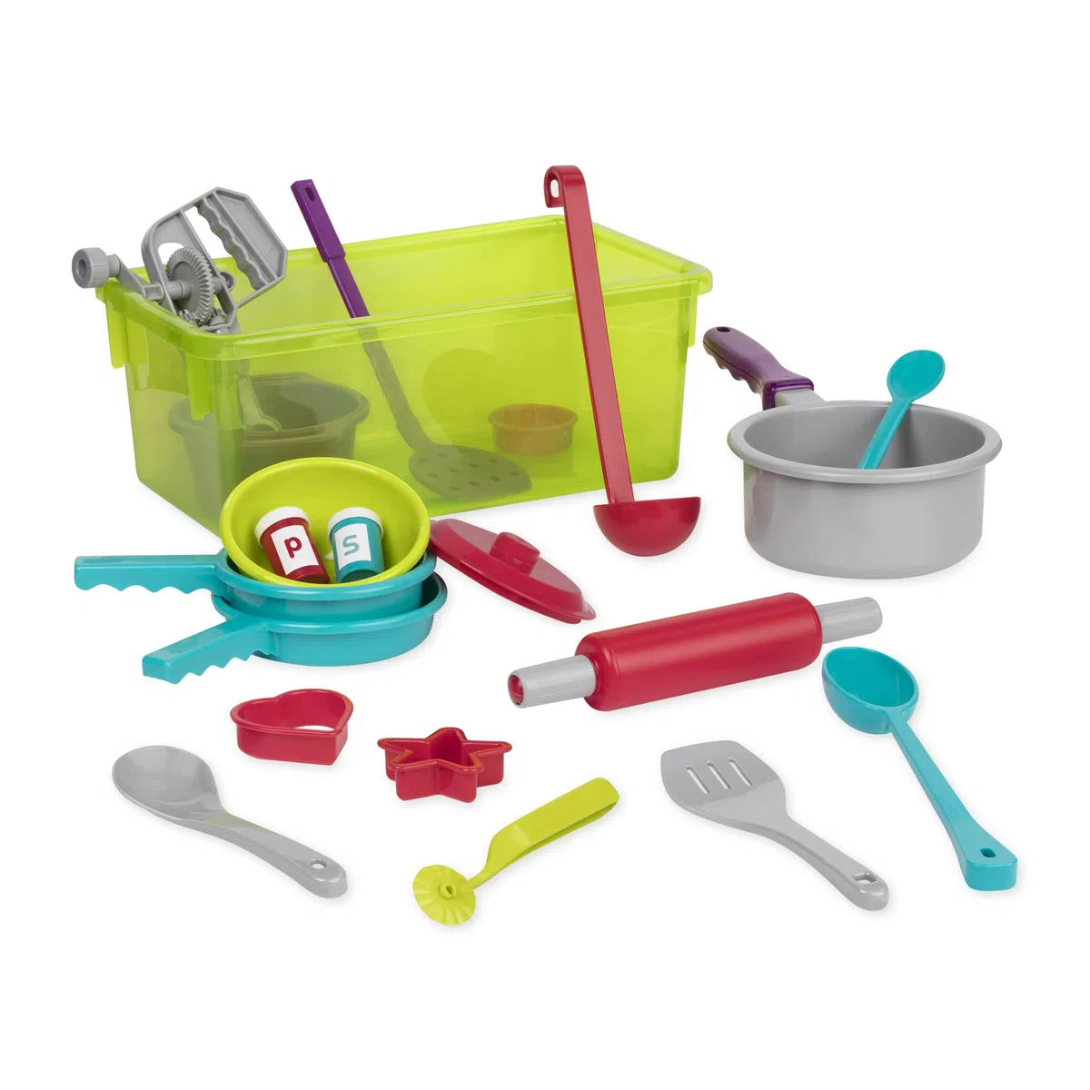 Battat - Set di cucina per finta - Piatti e utensili per giocare - Set da cucina per bambini - 3 anni +
