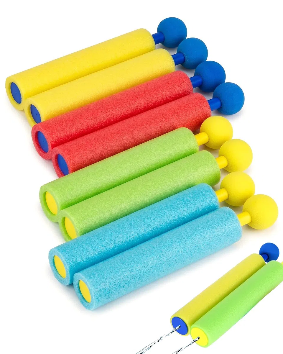 Pistole ad Acqua per Bambini, 8 Pezzi, Ideali Bomboniere Festa Compleanno, Giochi Estivi Spiaggia Piscina Giardino