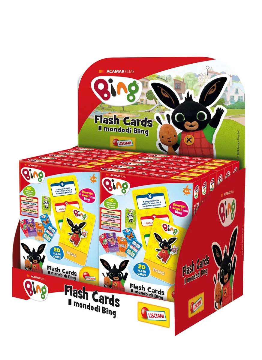 Lisciani Giochi Bing Flash Cards in Display
