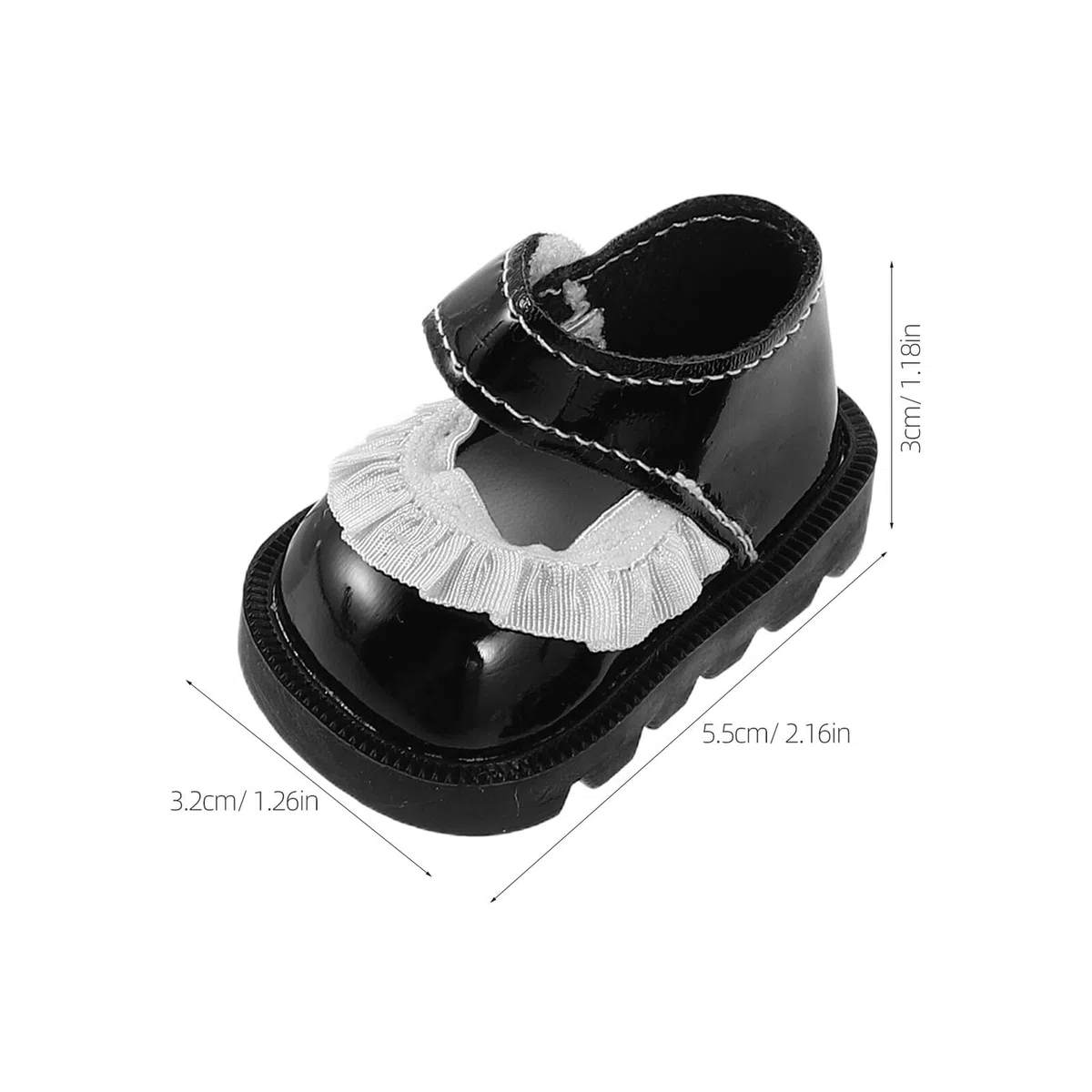 2 Paia di Scarpe per Bambole da 20 Cm, Mini Scarpe Reborn Rifiniture Eleganti, Accessori per Vestiti e Decorazioni di Scena per Giochi Creativi