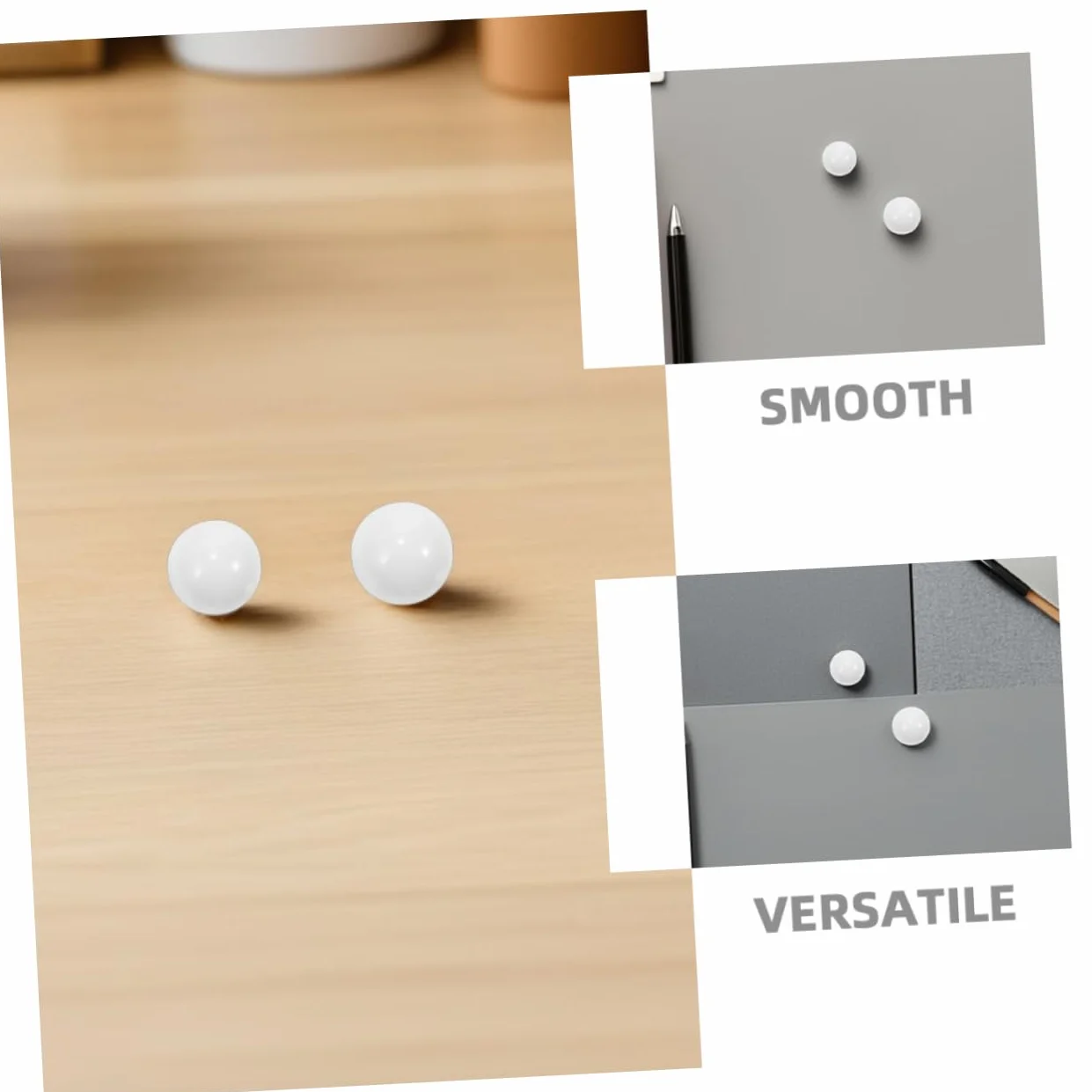 Toyvian 10 Pezzi Palline da Roulette in Acrilico Bianco, Sfere Rotonde Resistenti e Versatili per Gioco da Tavolo e Serate di Gioco Ruota della Roulette