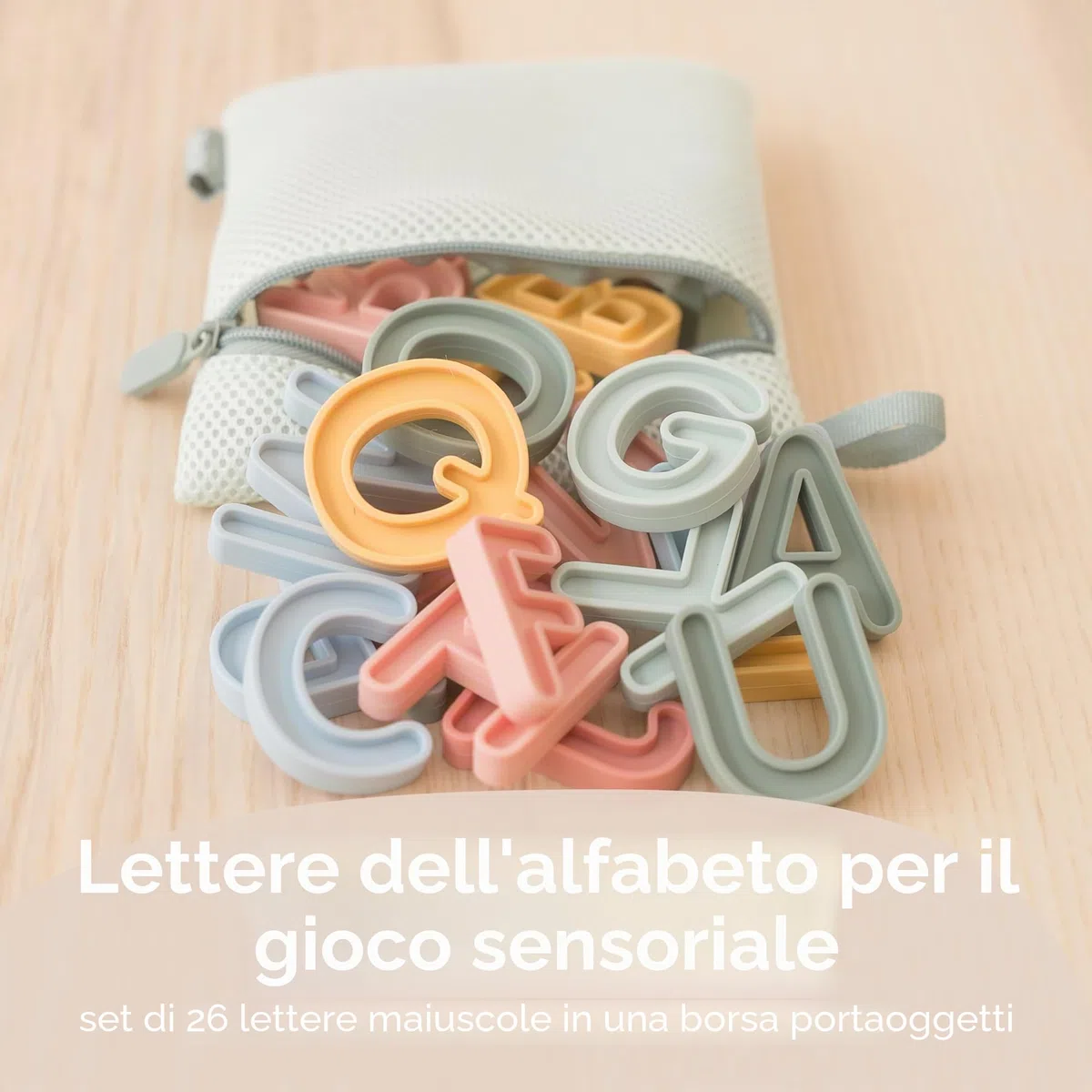 Inspire My Play Lettere dell'alfabeto per Bambini Giochi ABC per Bambini dai 3 Anni - Lettere per Giochi sensoriali e disordinati