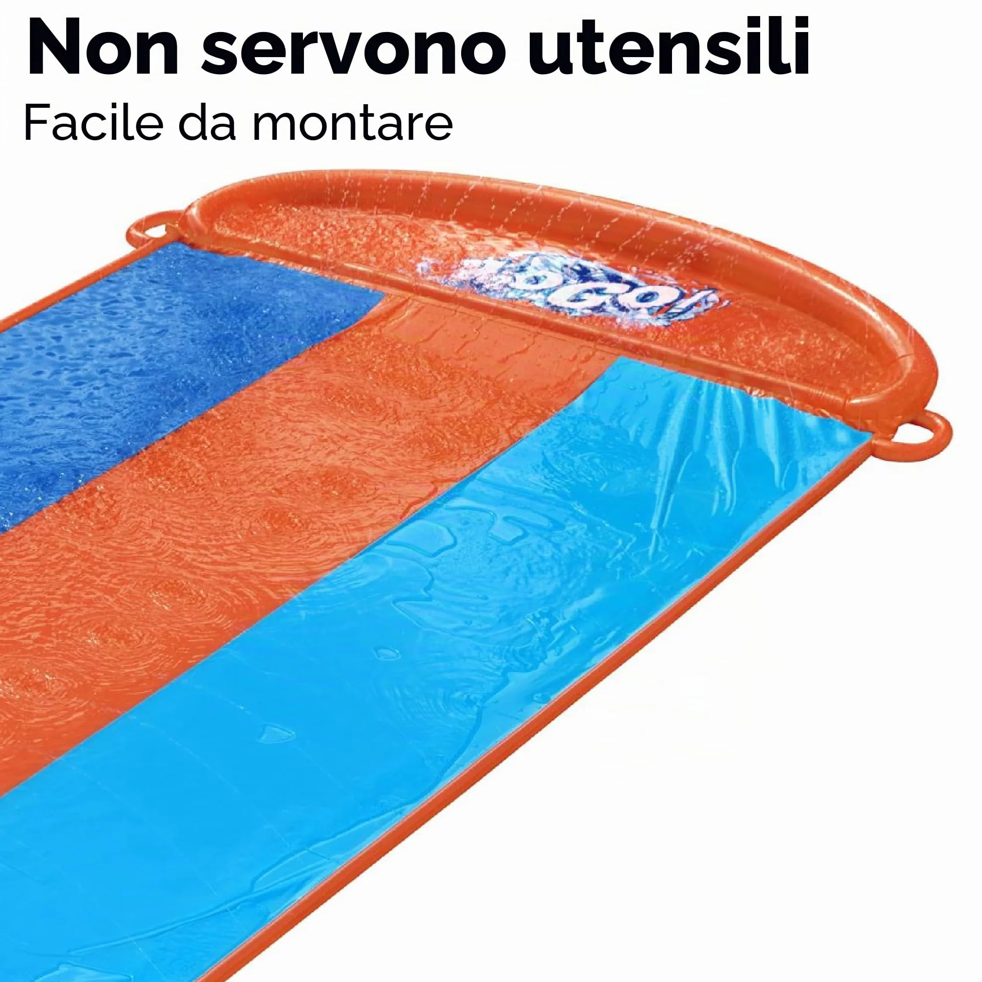 Bestway 52329 Scivolo d'acqua per bambini Triple Slide, 3 anni+