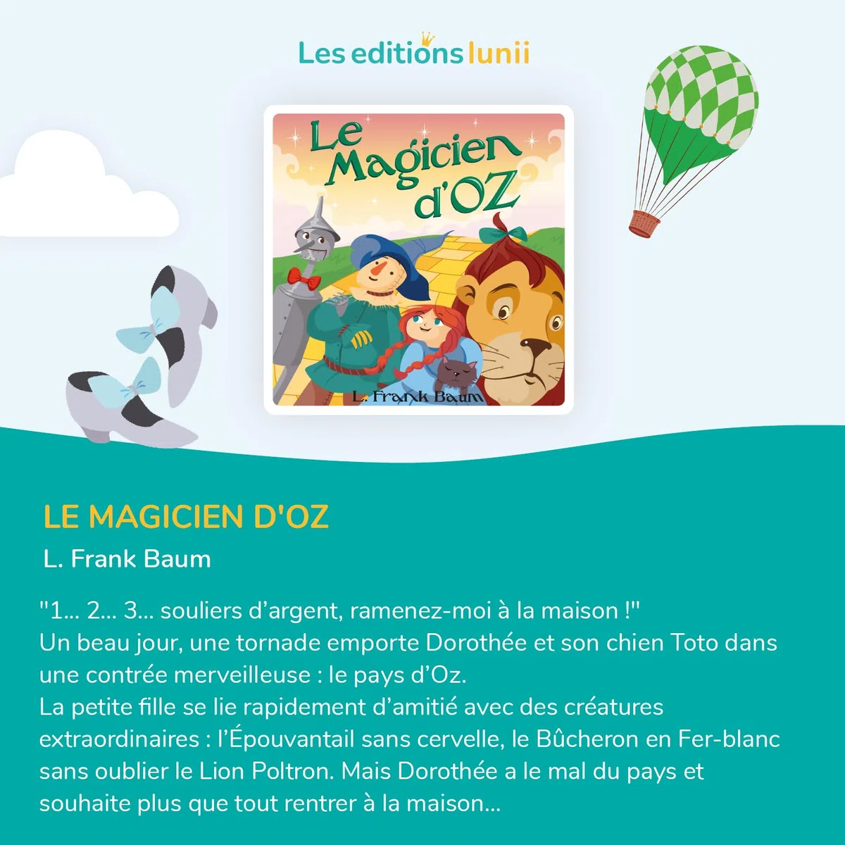 Lunii - Cofanetto Il Mago di Oz - Audiolibro interattivo da 5 Anni da Ascoltare su My Fabrique a Stories