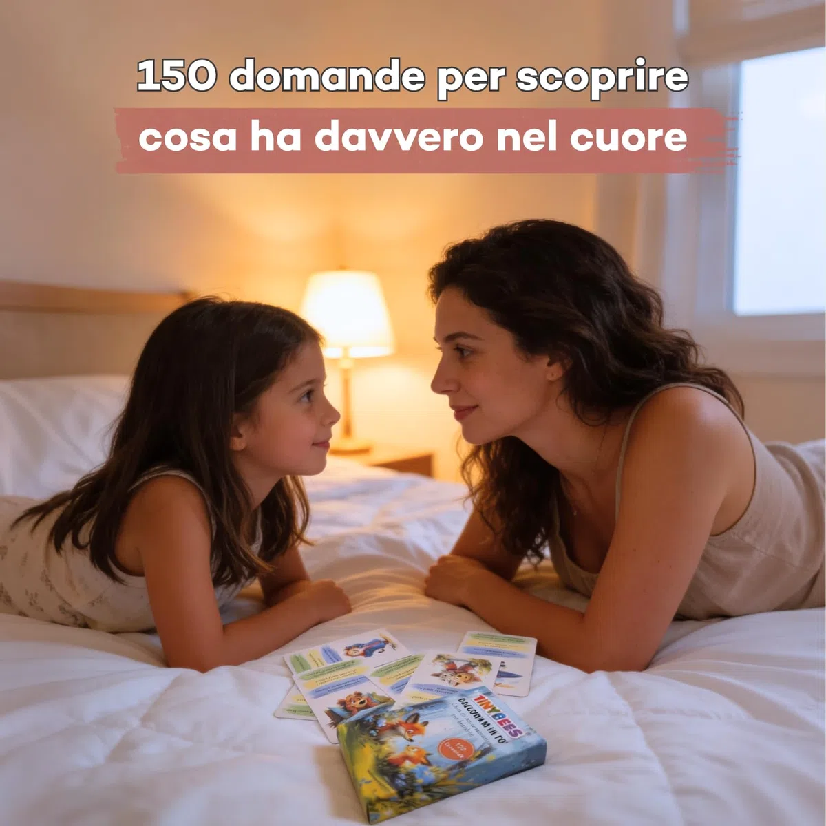 Raccontami un Po’ – Carte di Conversazione per Bambini 5+, 50 Carte Illustrate con 150 Domande in Italiano, Gioco Educativo Emozionale per Genitori e Figli