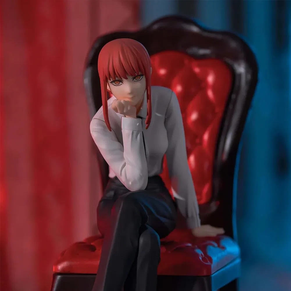 2 statuette anime, reze/makima, sagoma seduta, modello in PVC, cartone animato, decorazione da tavolo, da collezione, regalo per fan degli anime