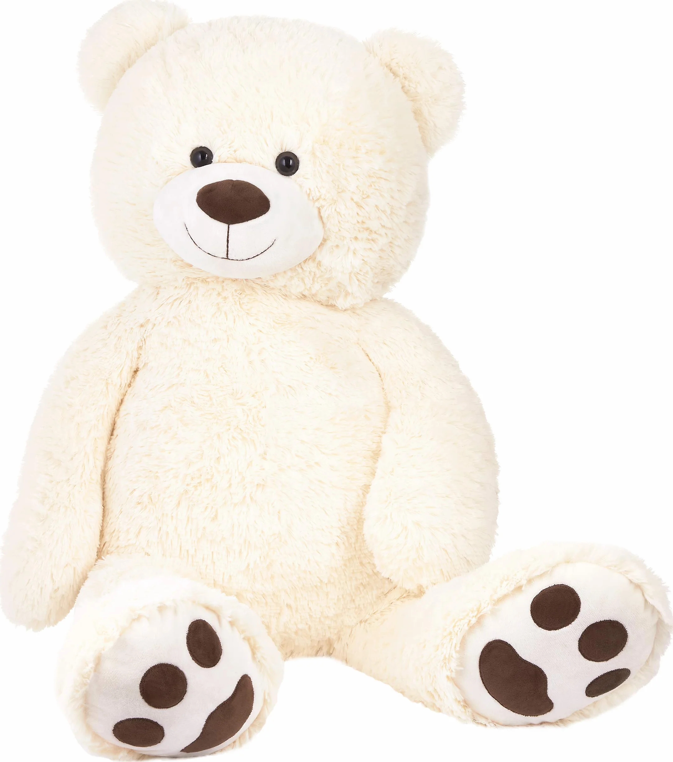 Brubaker Orsacchiotto XXL 100 cm - Bianco - Orso Orsetto Morbido Gigante