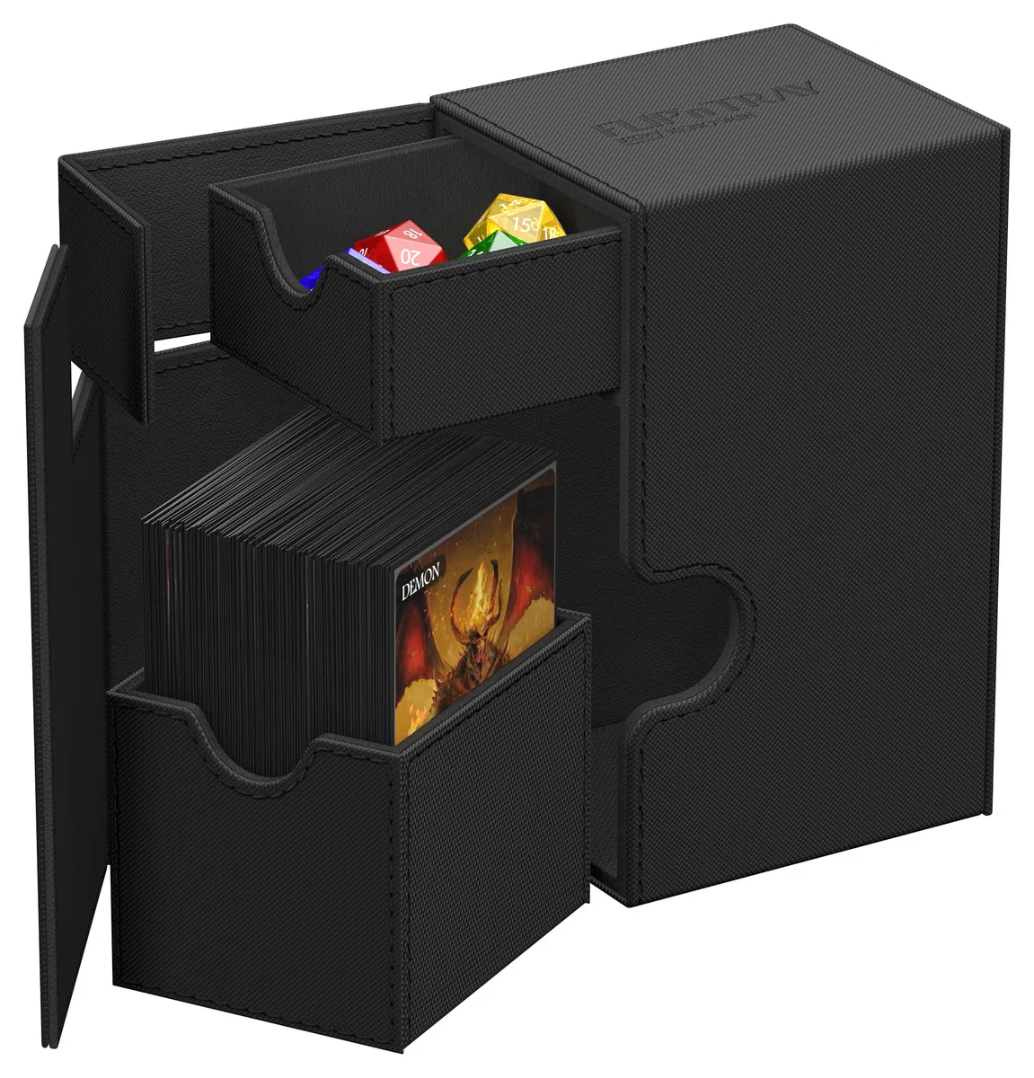 Ultimate Guard Flip`n`Tray 80+ XenoSkin Monocolor Nero