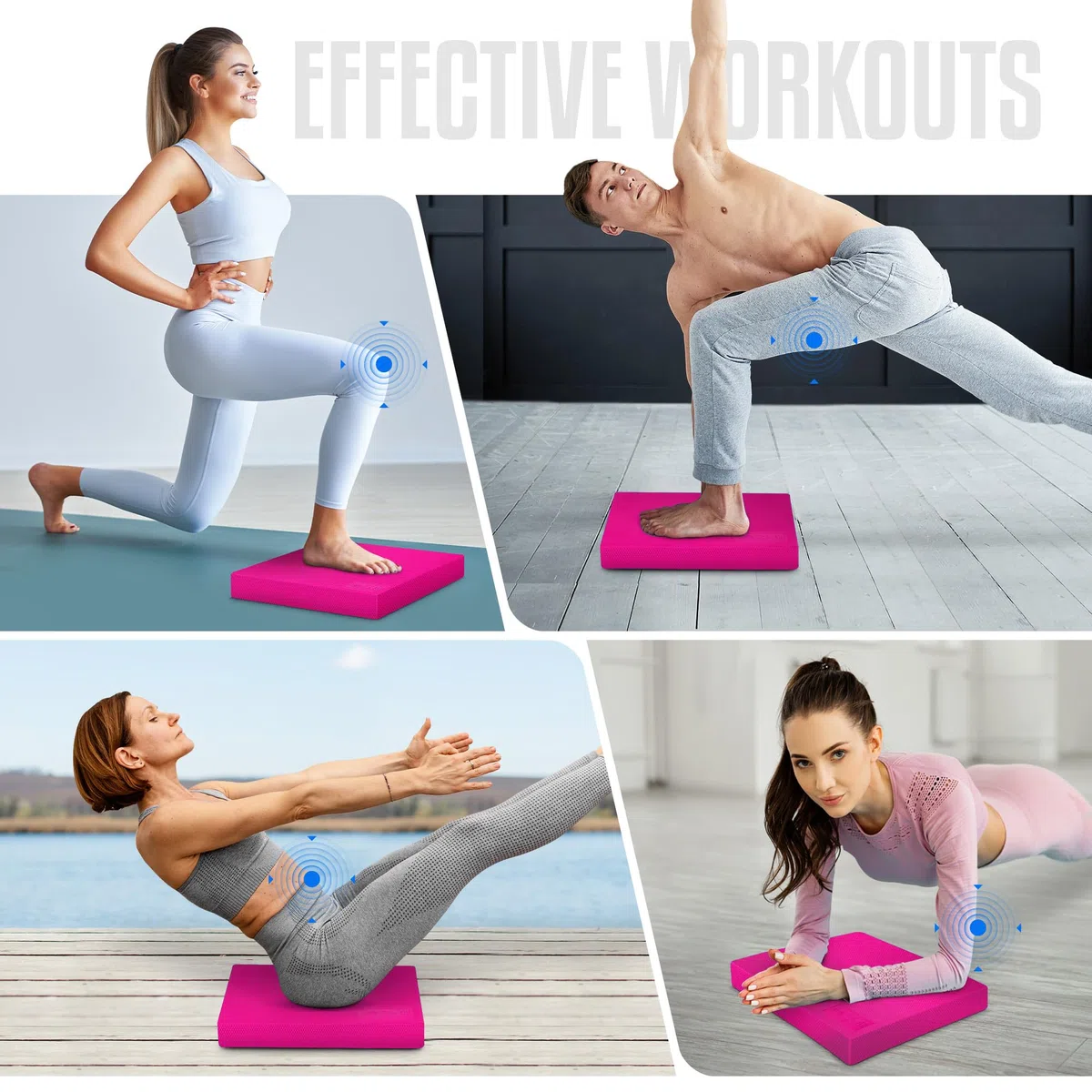 Yes4All Cuscinetto di equilibrio in schiuma per allenamento in palestra, esercizio di fitness, cuscinetto preferibile per la casa e il lavoro