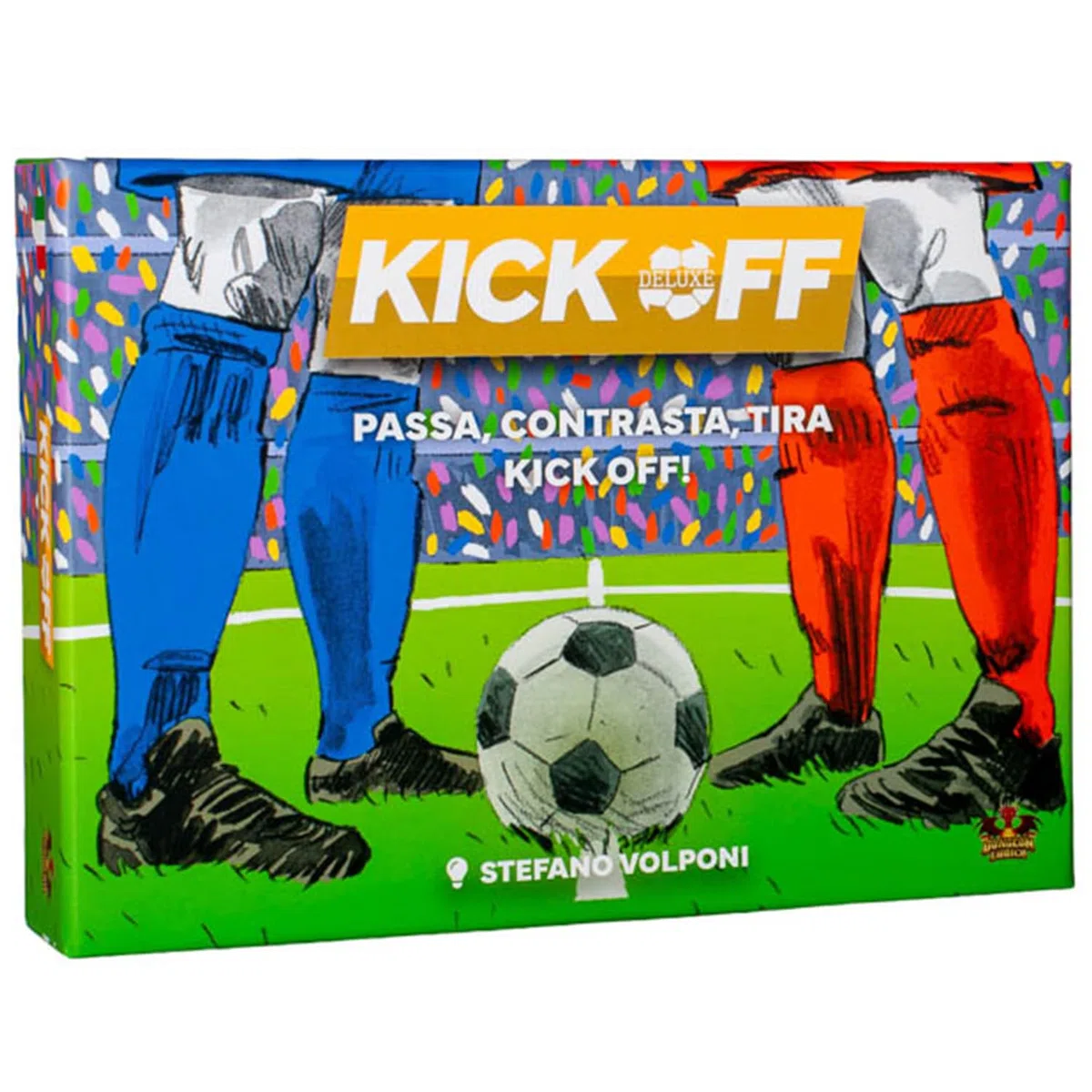Kick Off Deluxe – Gioco di Carte Calcio | Gioco sul Calcio | 2 e 4 Giocatori | Strategia e Azione in 30 Minuti | Regalo di calcio | 2 espansioni incluse