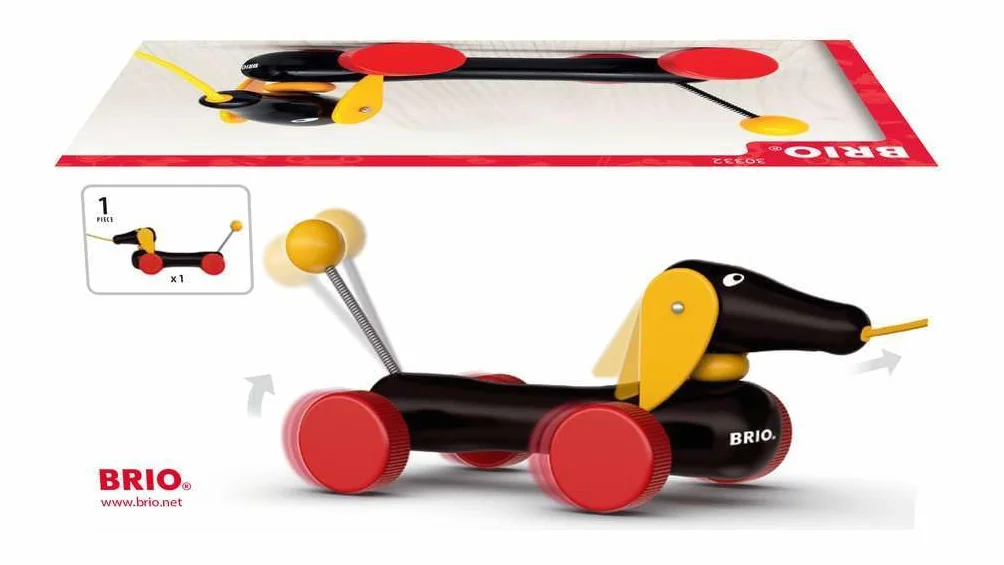 BRIO Draft Animal - Bassotto - Giocattoli in legno per bambini