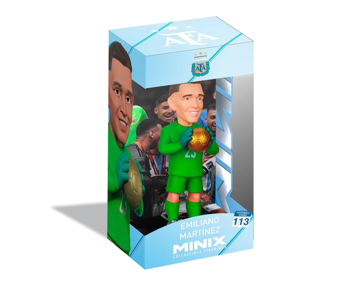 MINIX - Football Stars - Coppa del Mondo #113 - Argentina - Dibu Martinez - Personaggio da collezione 12 cm