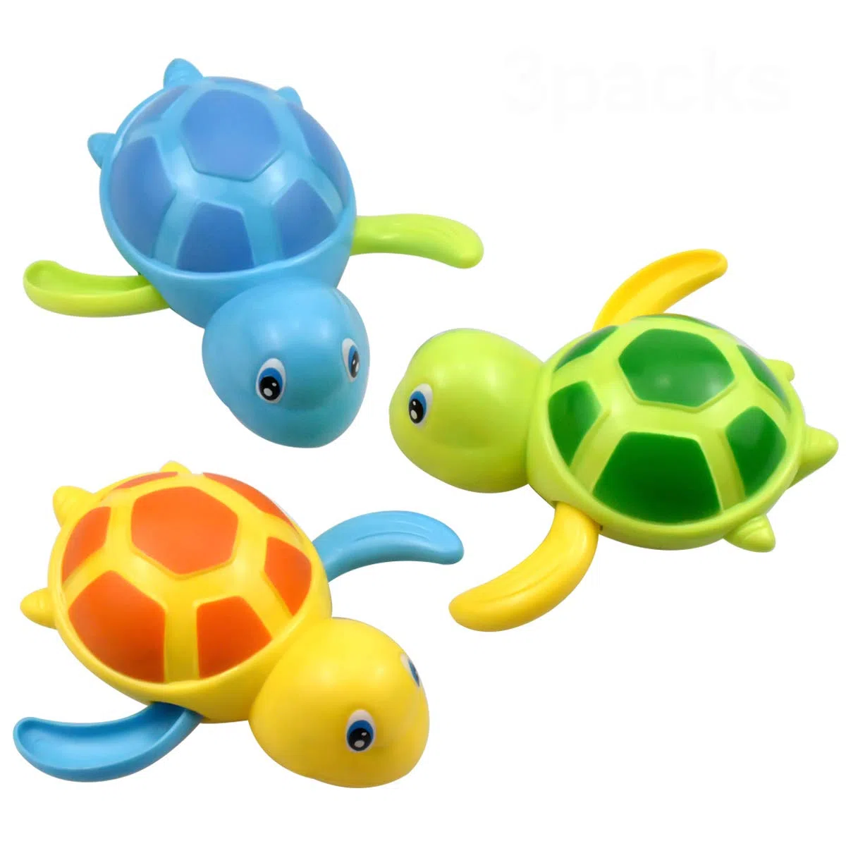 3PCS Giocattoli da Bagnetto per Bambini, Tartaruga Pupazzetti per Il Bagno, Tartaruga Meccanica, Giocattoli da Bagno, Giochi per Il Bagnetto, Giocattoli da Piscina Set per Neonati e Bambini