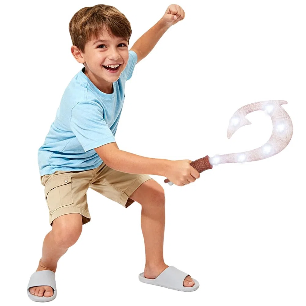 AUYAO Amo Magico di Maui per Bambino, Moana's Giocattolo Amo con Luci e Suoni, Bambini Magical Hook di Oceania per Halloween Carnevale Natale e Festa Cosplay