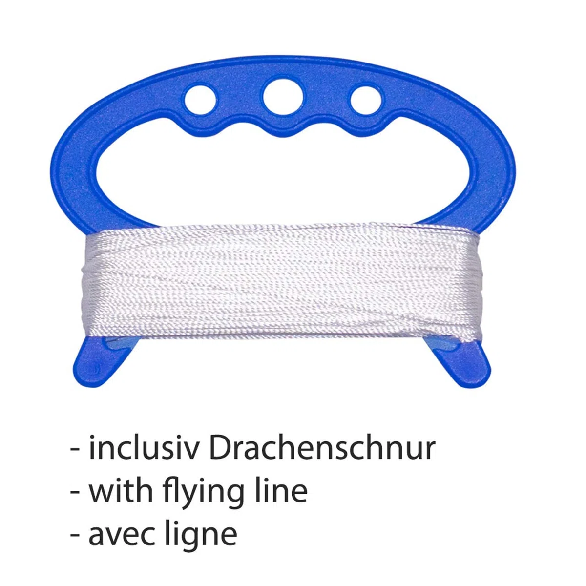 CIM Happy Eddy - Drago singolo per bambini dai 3 anni in su, 65 x 72 cm, con filo da 80 m e coda di fiocco