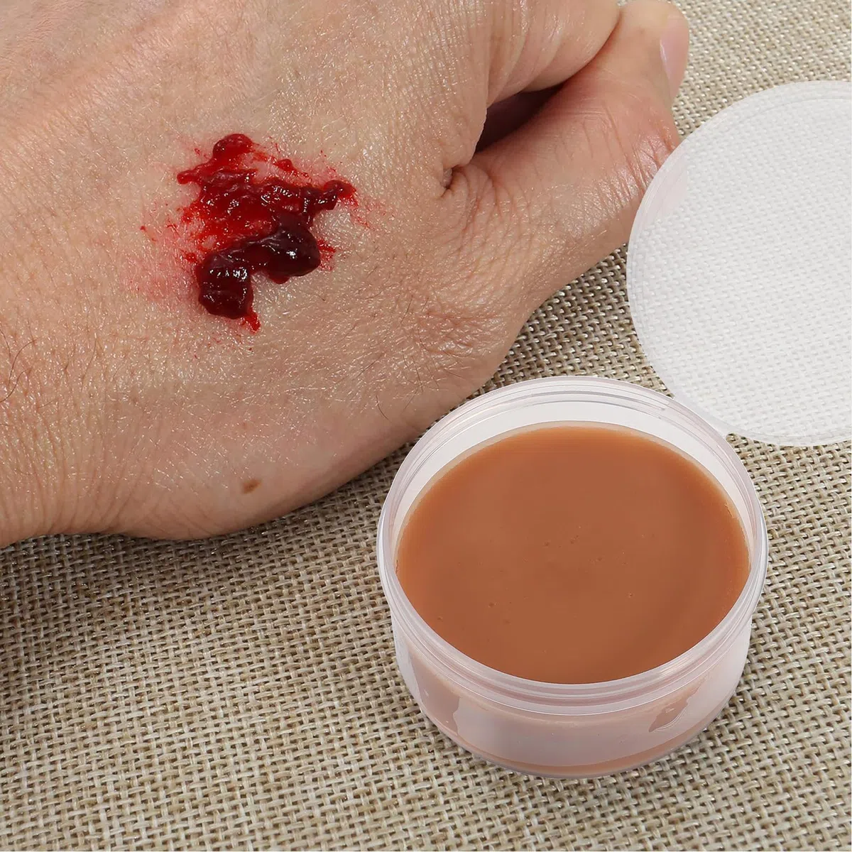 Kit per Trucco Effetti Speciali Halloween Cera per Cicatrici Realistiche, Set di 1 in Plastico e Acciaio Inossidabile per Creare Ferite Finte in Party Fancy Dress