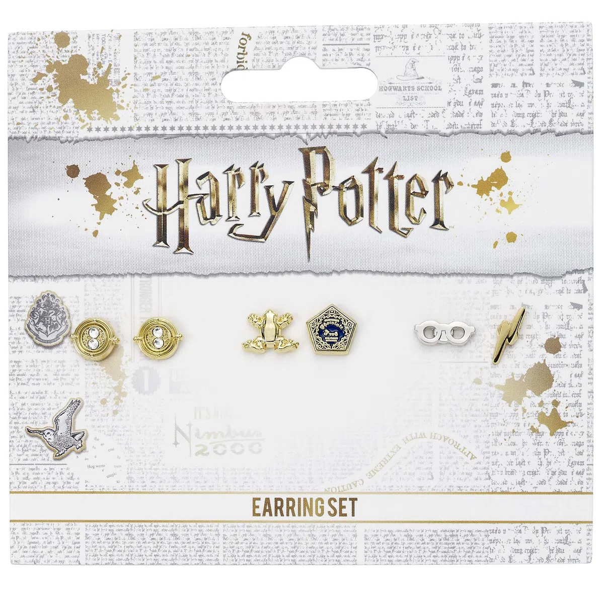 Carat Shop Harry Potter Cioccorane, Occhiali di Harry E Ora Turner Orecchini Set