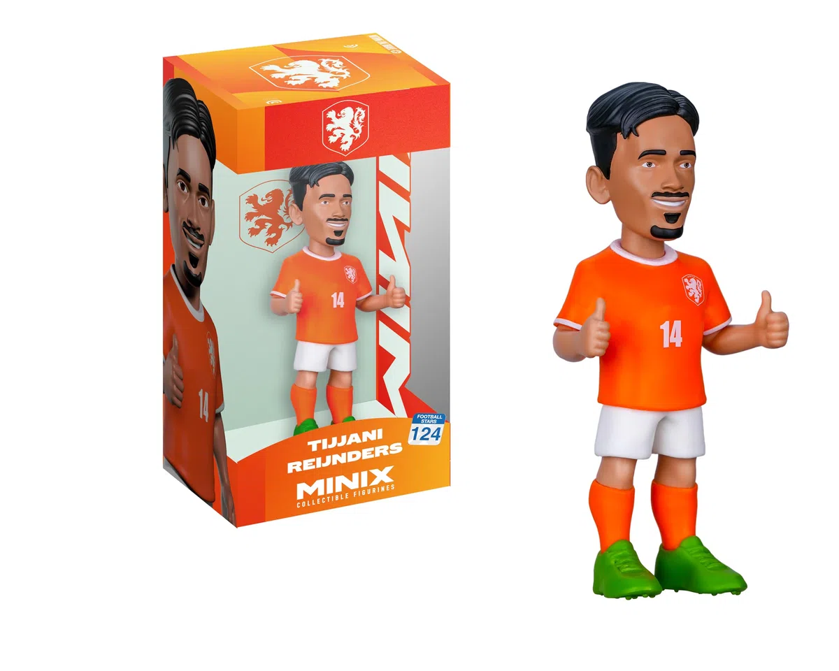 MINIX - Football Stars - Coppa del Mondo #124 - Paesi Bassi - Reijnders - Personaggio da collezione 12 cm
