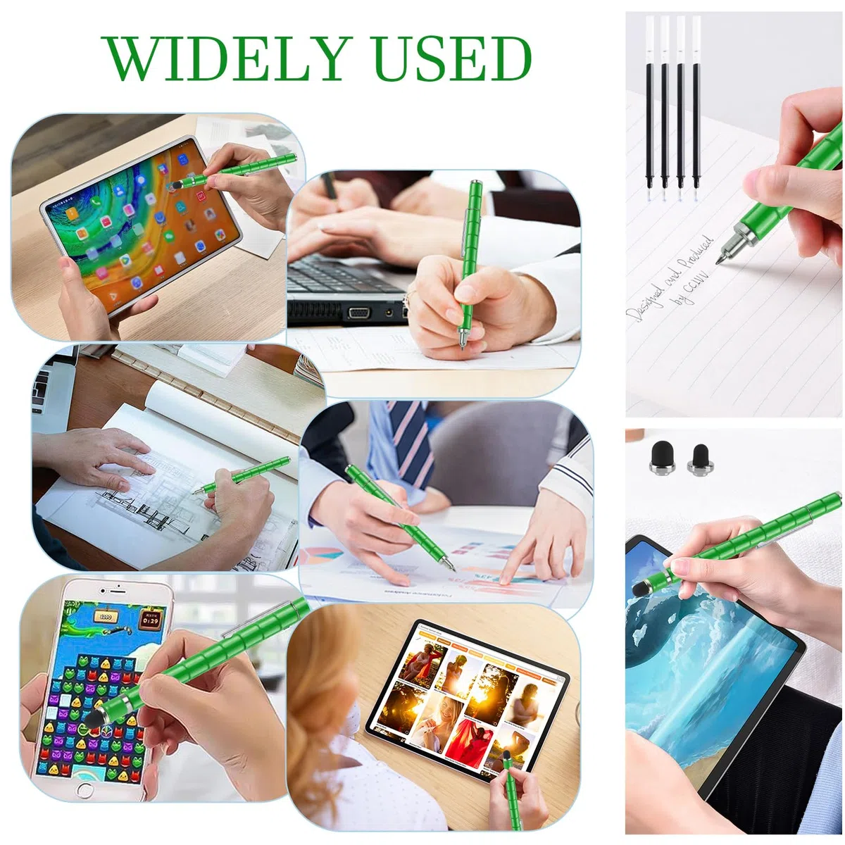 Rayong Penna a sfera magnetica, penna magnetica Fidget Pen, fantastici gadget per alleviare lo stress, divertente penna magnetica multifunzione, regalo di compleanno per uomini, giovani donne e