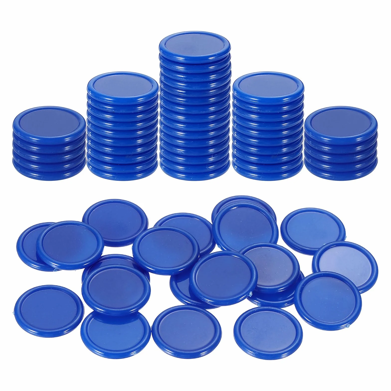 QUARKZMAN 100 Pezzi 0.8 Pollici Fiche Di Plastica, Mini Fiche Bingo Contatori Apprendimento Dischi Contatori Segnaposto Opachi Gettoni Gioco Per Giocare Matematica Conteggio, Blu