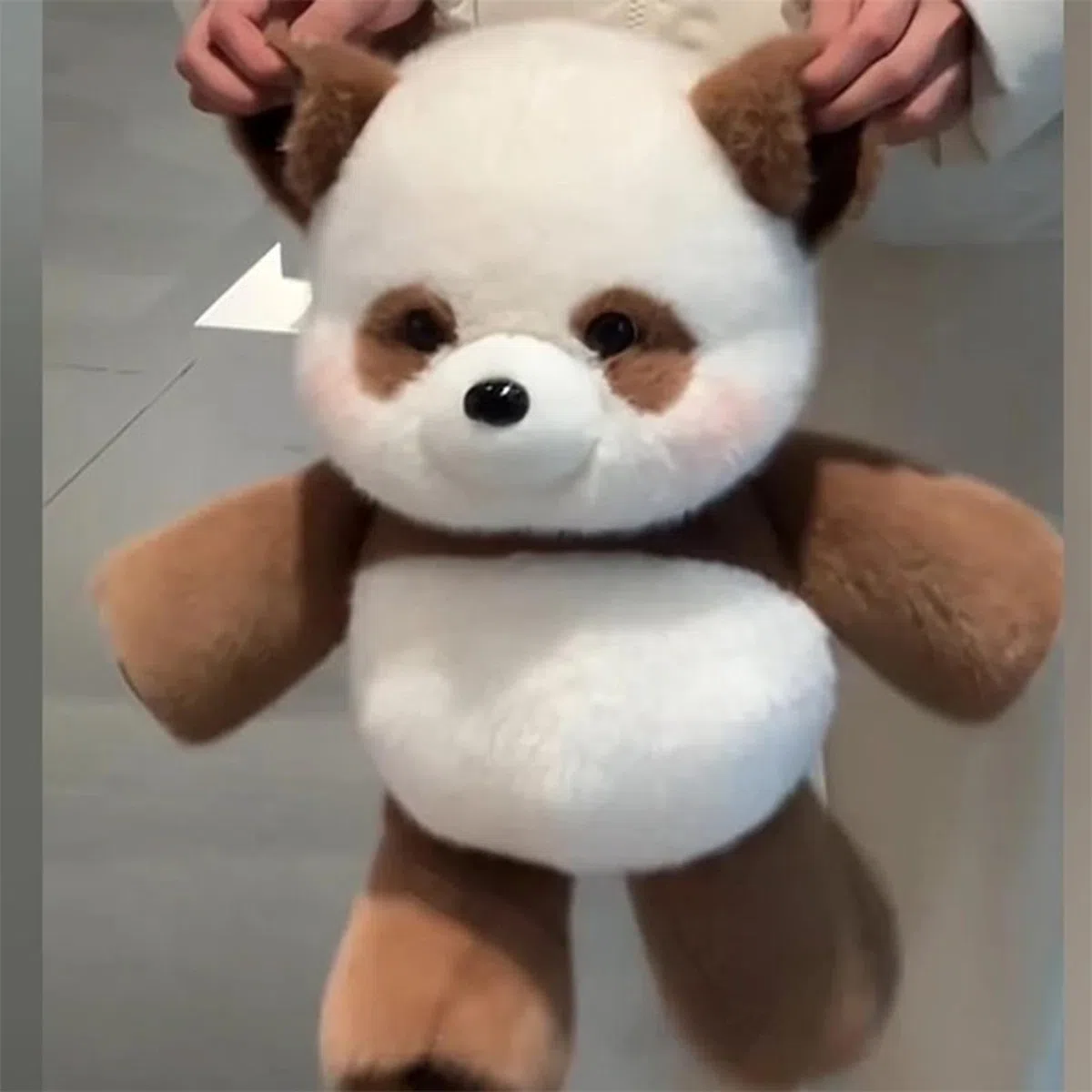 Generico Peluche Che Corre, Peluche Panda Corsa, Cuscino di Animali Morbido e Soffice, Bambola da Collezione Panda Che Corre, Pandas Ches Corrono Morbido Giocattolo per Uomini e Donne