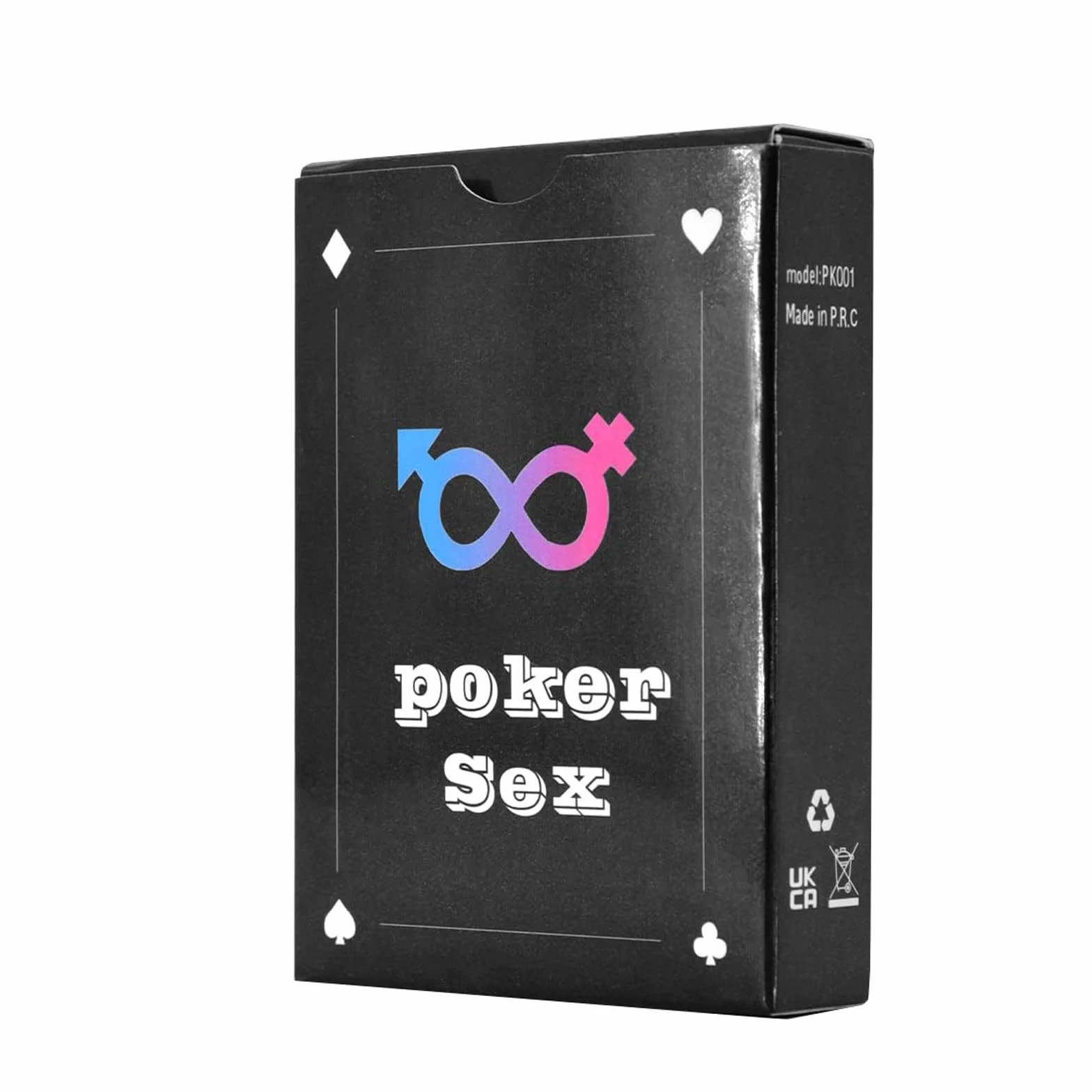 Regali di San Valentino Coppie Adulti Poker Gioco Poker Camera Da Letto Giochi Notturni Regalo per Lui & Lei BZa382 (Nero, Taglia Unica)