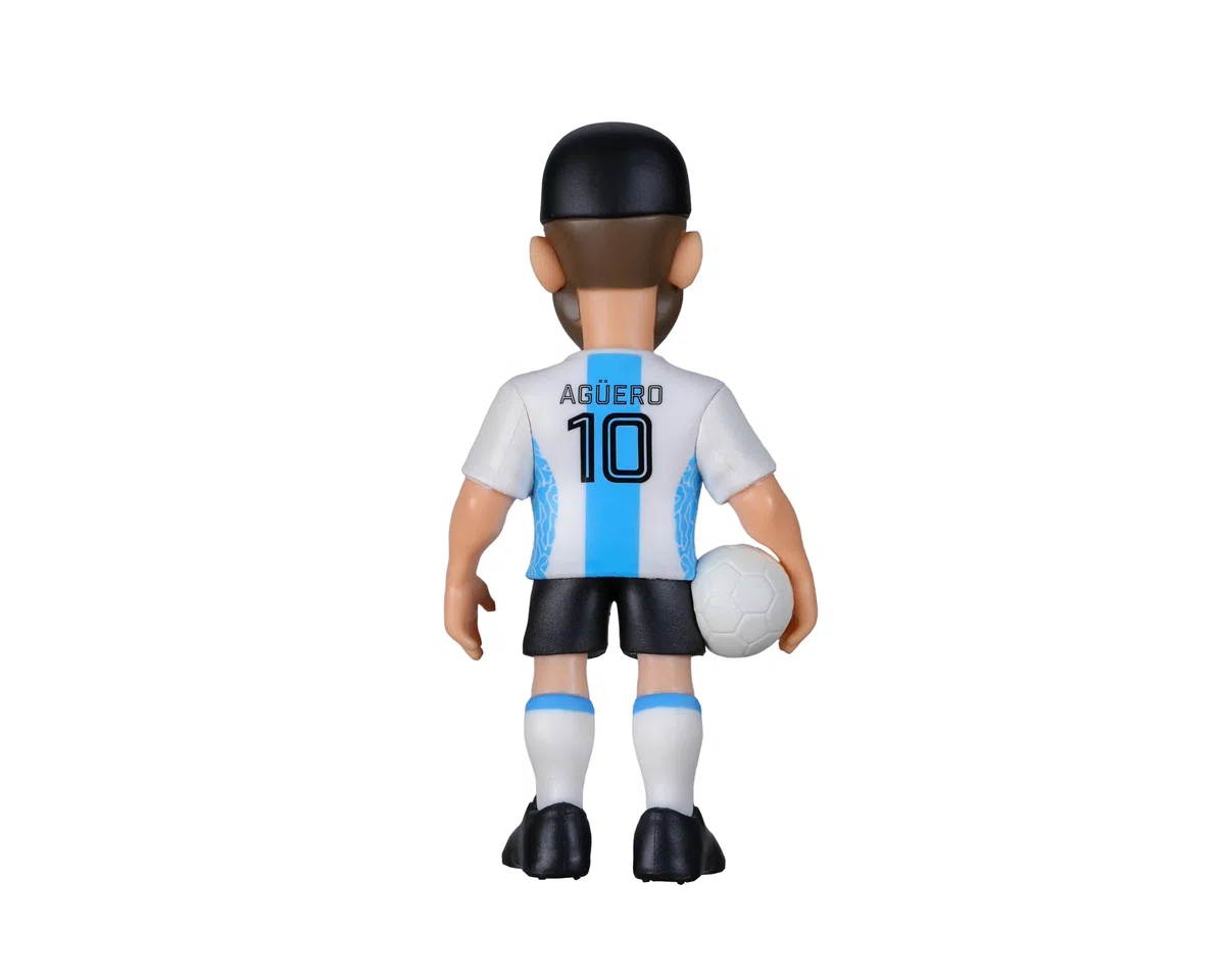 MINIX - Football Legends - Coppa del Mondo delle Leggende #114 - Argentina - Agüero - Personaggio da collezione 12 cm