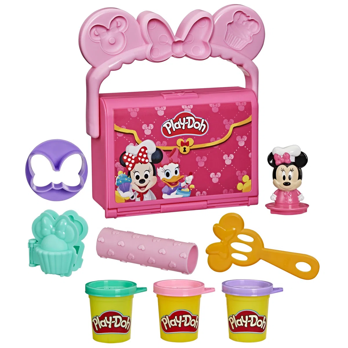 Play-Doh, Disney Junior, Pasticceria Portatile, Set Giocattolo a Tema Cucina