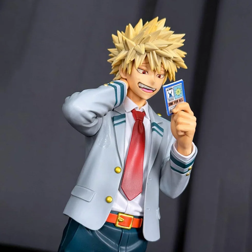 Bakugou Katsuki Figure - Action Figure Anime MHA - Statua in PVC da 19 cm e modello da collezione - Regali decorativi per scrivania