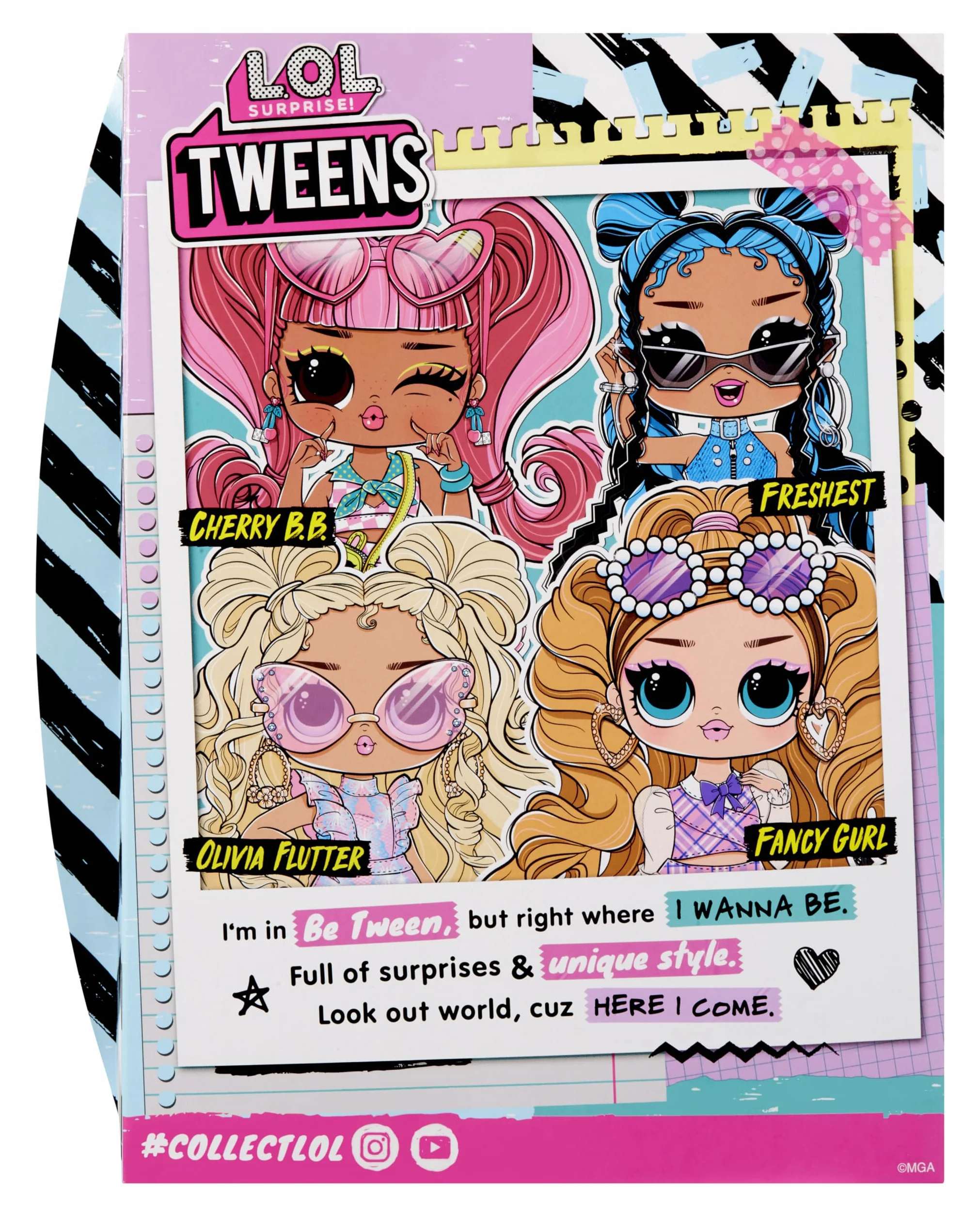 L.O.L. Surprise! Tweens Core Doll - Freshest: Include 1 Bambola Fashion, con Outfit e Accessori, 4 da Collezionare