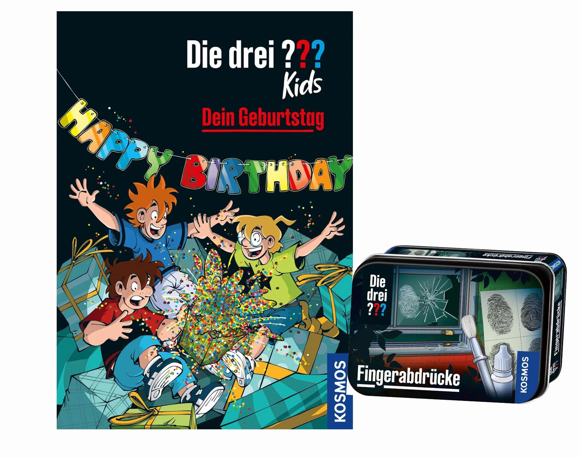 I 3 ??? Kids - Happy Birthday!: un caso per il tuo compleanno (libro rilegato) + 1 scatola di ricercatori