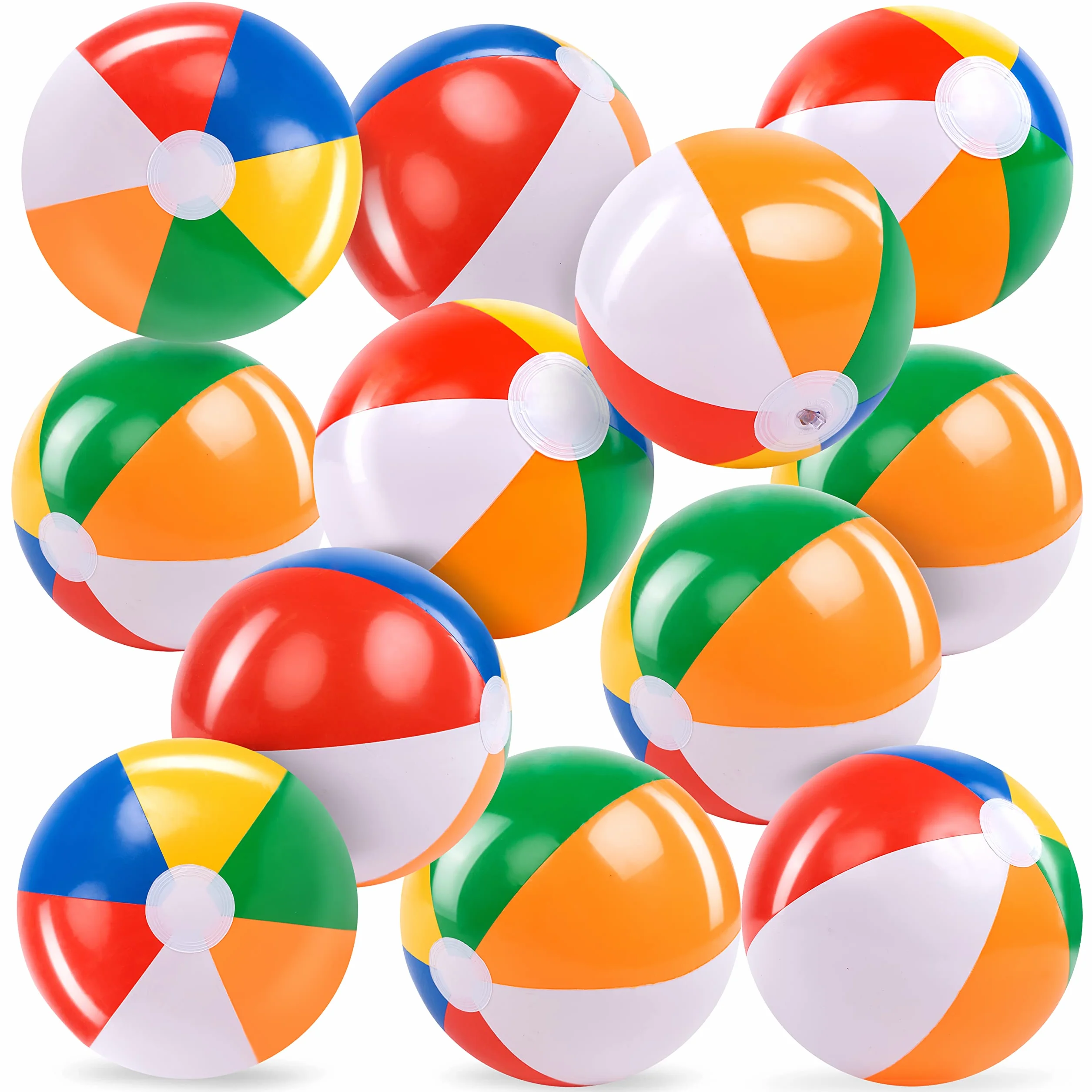 JOYIN Pallone da spiaggia gonfiabile, pallone da spiaggia arcobaleno, giocattoli da spiaggia estivi per bambini e adulti, regali per feste in costume da bagno