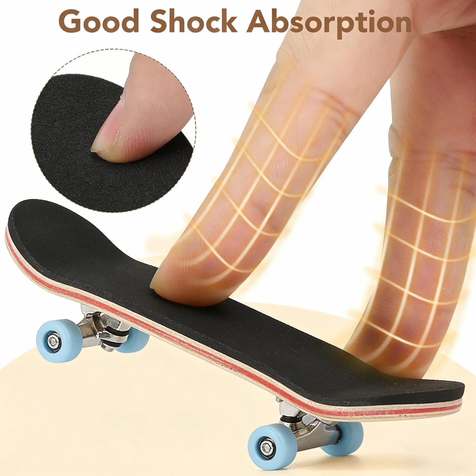 Mini Skateboard da Dita, 5 Strati acero Skateboard Mini, DIY Finger Skate per Dita, per gli Appassionati, Regali di Compleanno per Bambini, Giochi Giocattoli per Bambini