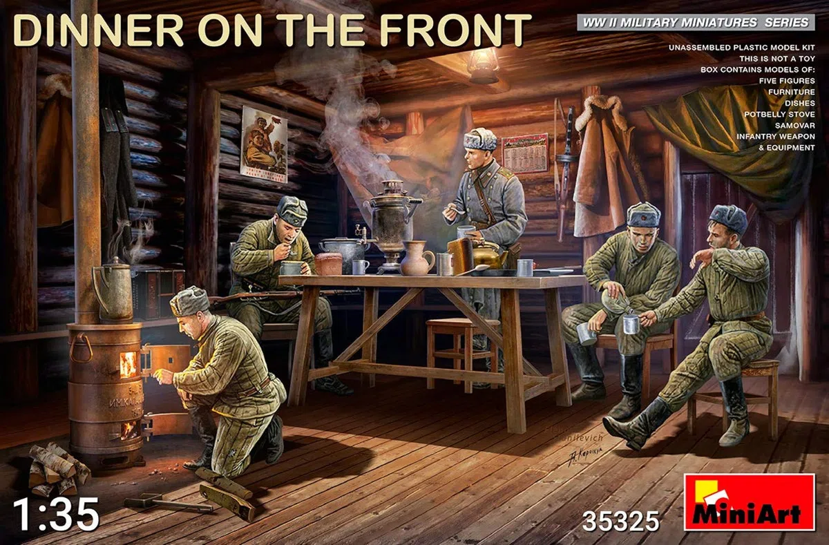 MiniArt MA35325 Modellino Veicolo da Guerra In Plastica da Montare, Dinner On The Front, Scala 1:35