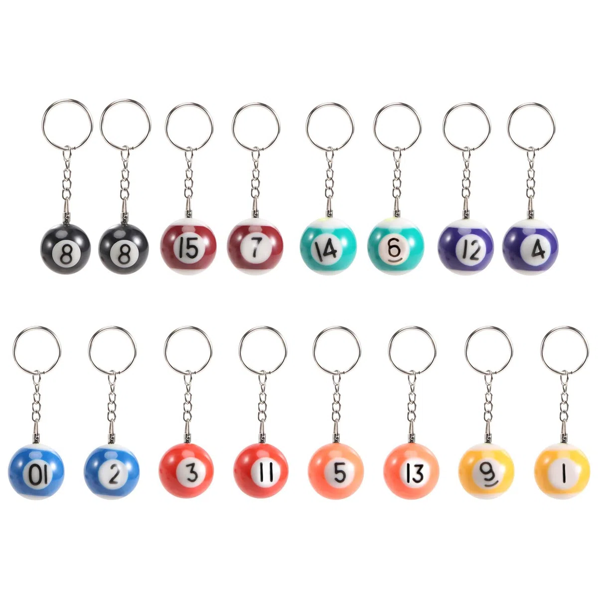 Set di da Biliardo colorato, 16 Pezzi, Mini con Modelli da Biliardo e Palline, Accessori di Alta qualità per Gli Appassionati di Biliardo