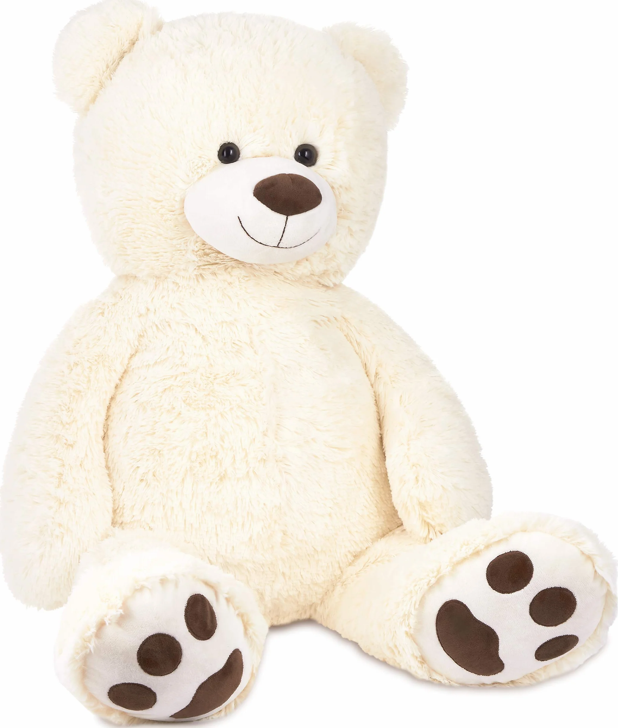 Brubaker Orsacchiotto XXL 100 cm - Bianco - Orso Orsetto Morbido Gigante