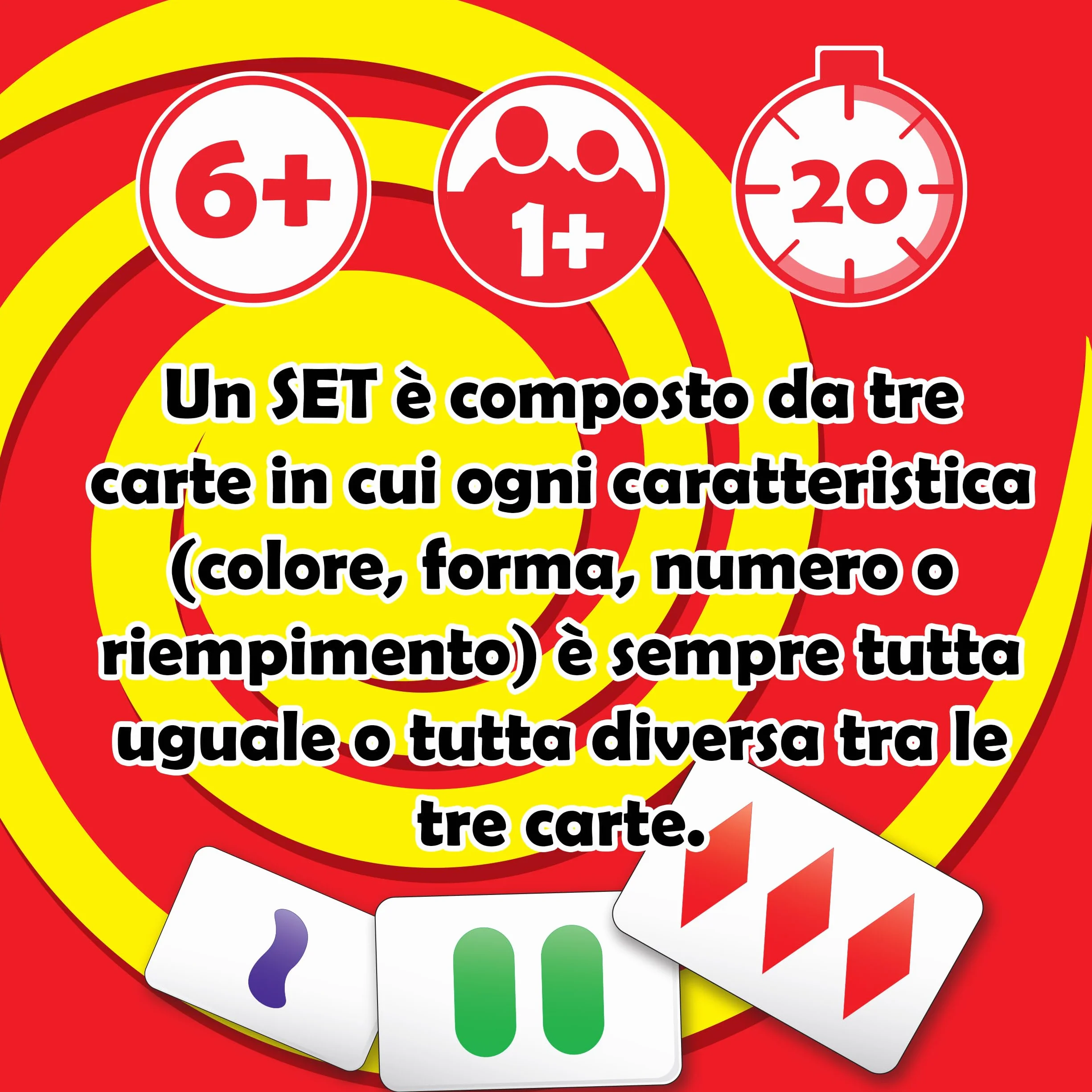 Goliath - SET - Gioco di Carte di Percezione Visiva e Riflessione - Gioco da Tavolo per Famiglie e Bambini dai 6 Anni - Formato da Viaggio - Regole Semplici - Idea Regalo per Bambini e Adulti