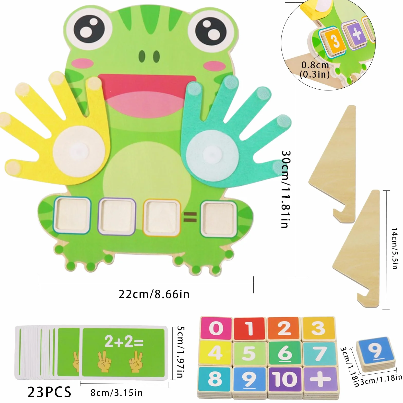giocattoli in legno per imparare la matematica, gioco di conteggio per bambini, gioco educativo di matematica con le dita, giocattolo educativo per imparare a contare, giochi prescolari