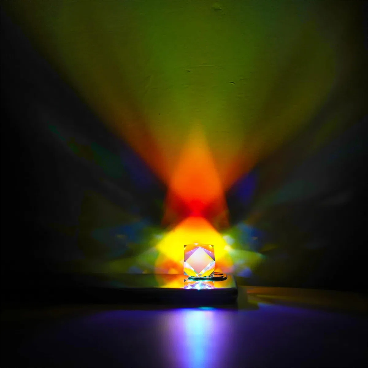 Colore Cristallo sfaccettato ottico Prisma Fascio Splitter Luce Rifrangente Fotografia Scienza Prismi di vetro per bambini