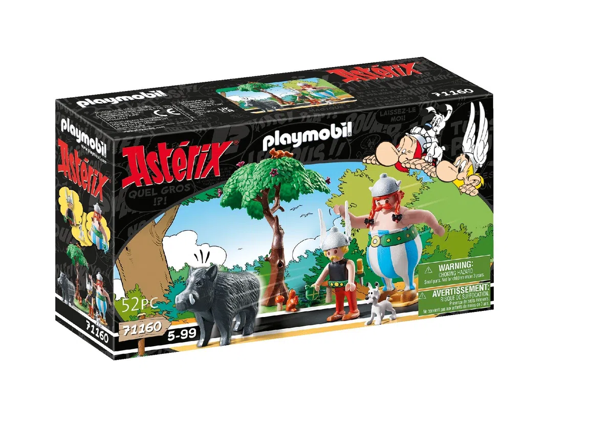 PLAYMOBIL Asterix 71160 Caccia al Cinghiale, Giocattoli per Bambini dai 5 Anni